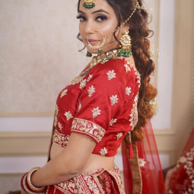 Make your wedding memories bloom with vibrant Bride surrounded by vibrant floral arrangements.